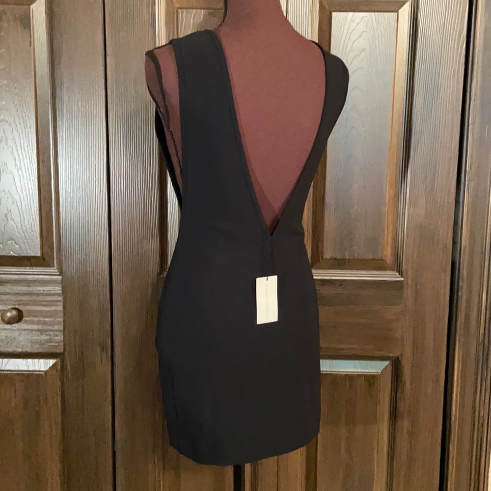 Anthony Vaccarello Black V Back Scuba Dress 36